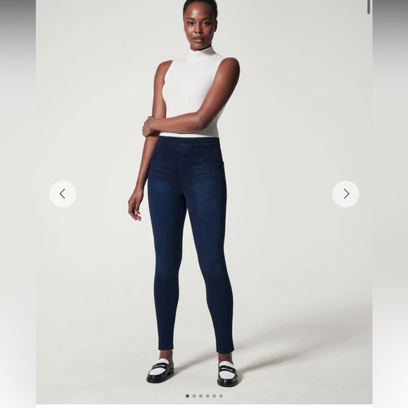 SPANX Denim - • Spanx • Women’s SPANX Jean-ish® Ankle Leggings Twilight Rinse / Dark Blue Sm